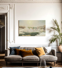 Niagara Falls In Winter By Cropsey Jasper Francis Fine Art Print