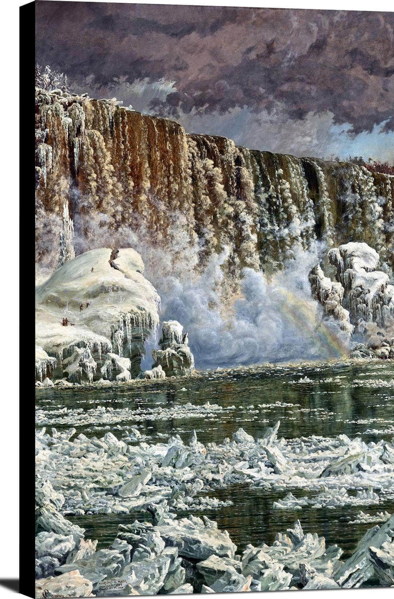 Niagara Falls In Winter Painting Peter Caledon Cameron Canvas Art Fine Art Print