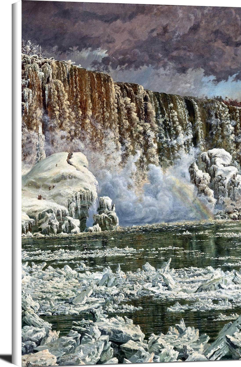 Niagara Falls In Winter Painting Peter Caledon Cameron Canvas Art Fine Art Print