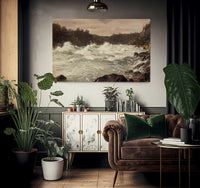 Niagra River Gorge By Frederic Edwin Church Fine Art Print