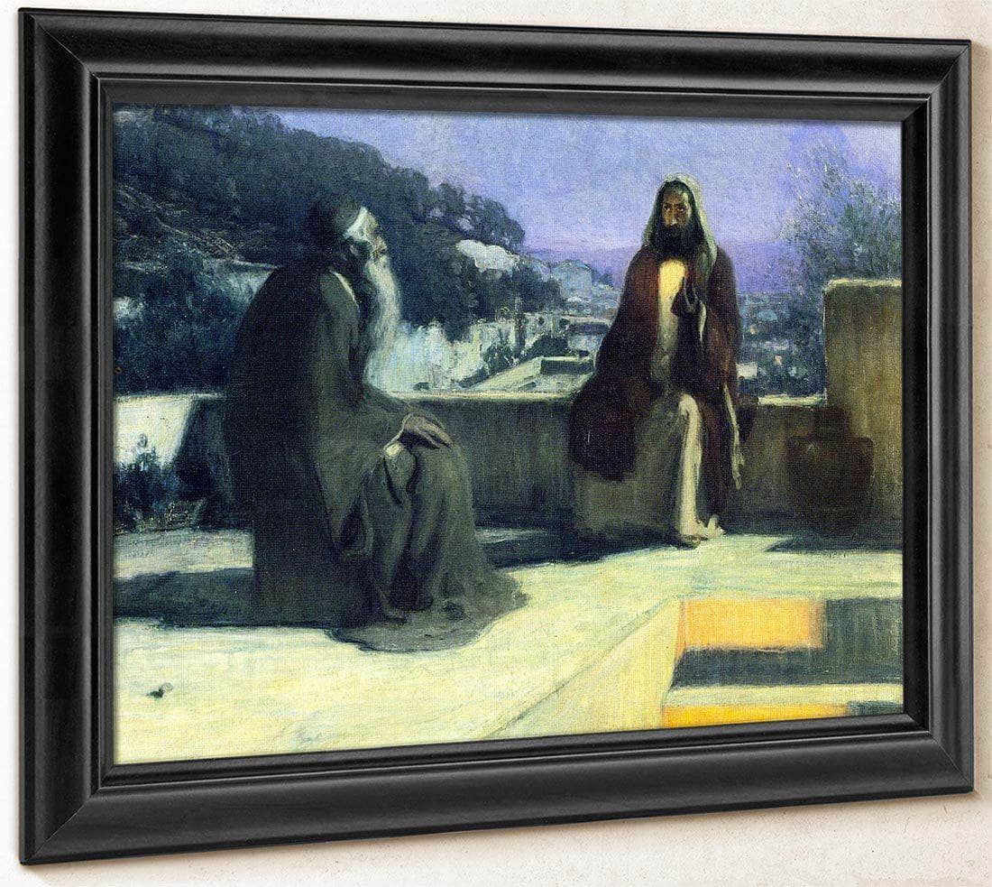 Nicodemus Visiting Jesus By Henry Ossawa Tanner Fine Art Print