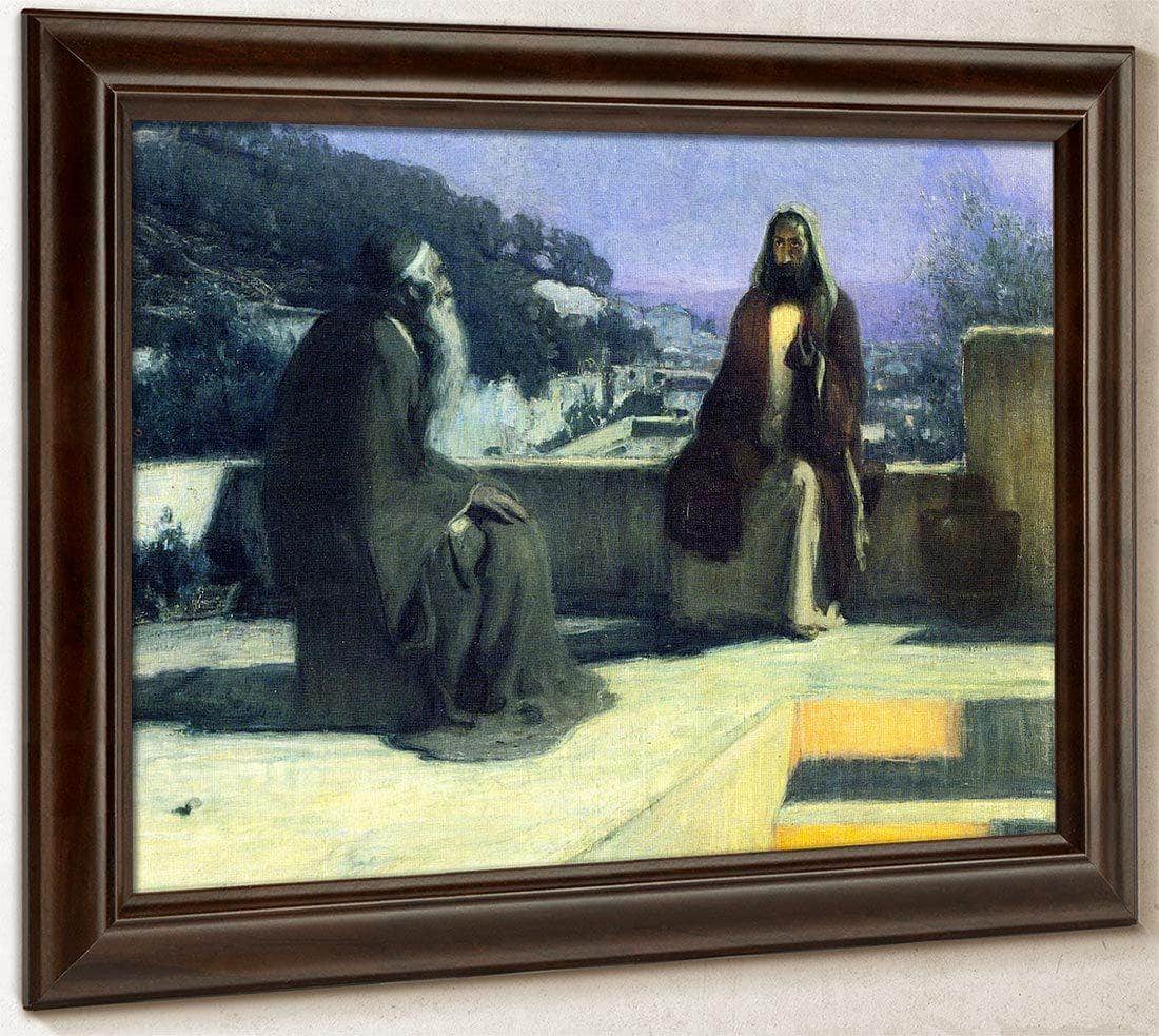 Nicodemus Visiting Jesus By Henry Ossawa Tanner Fine Art Print