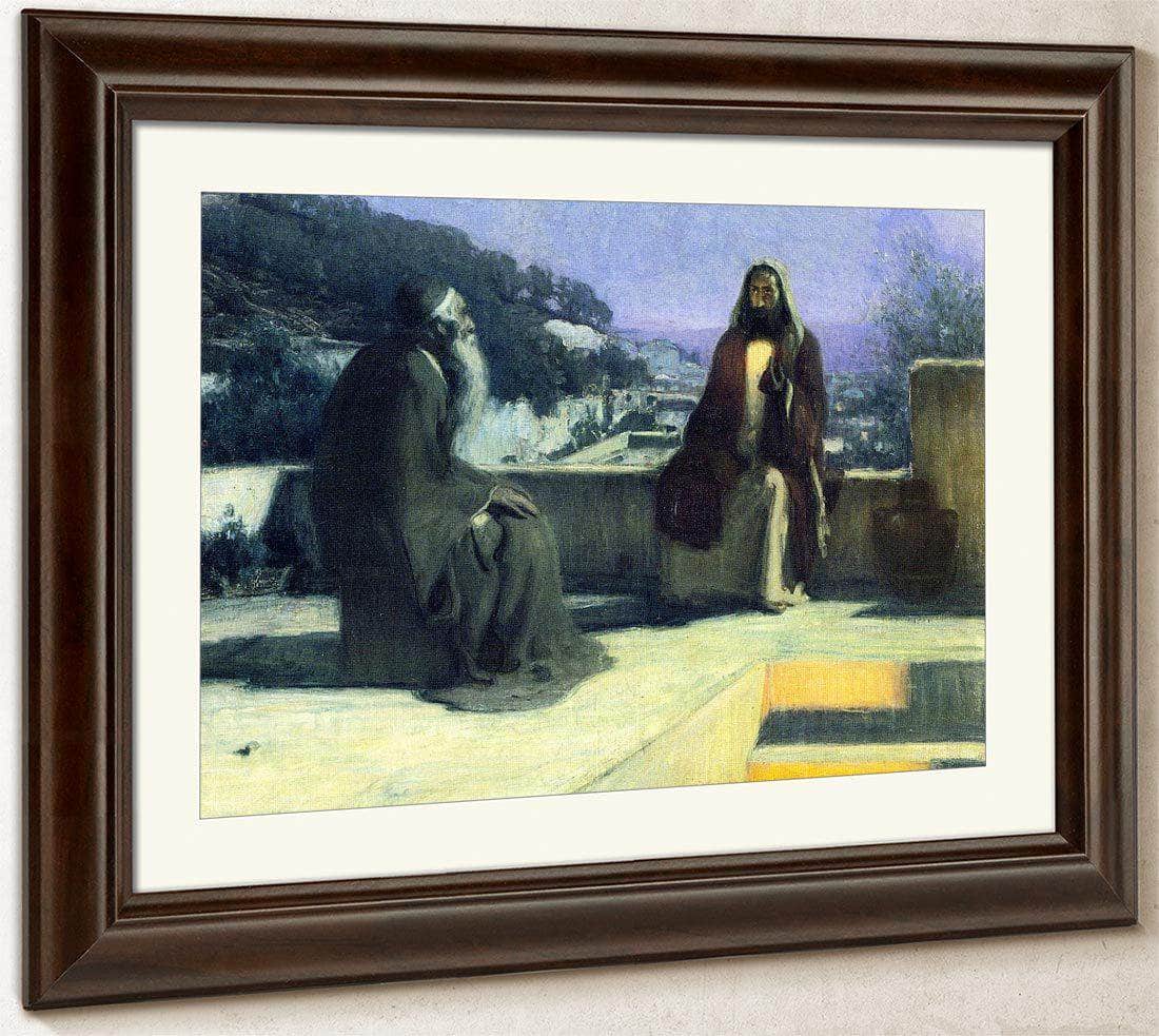 Nicodemus Visiting Jesus By Henry Ossawa Tanner Fine Art Print