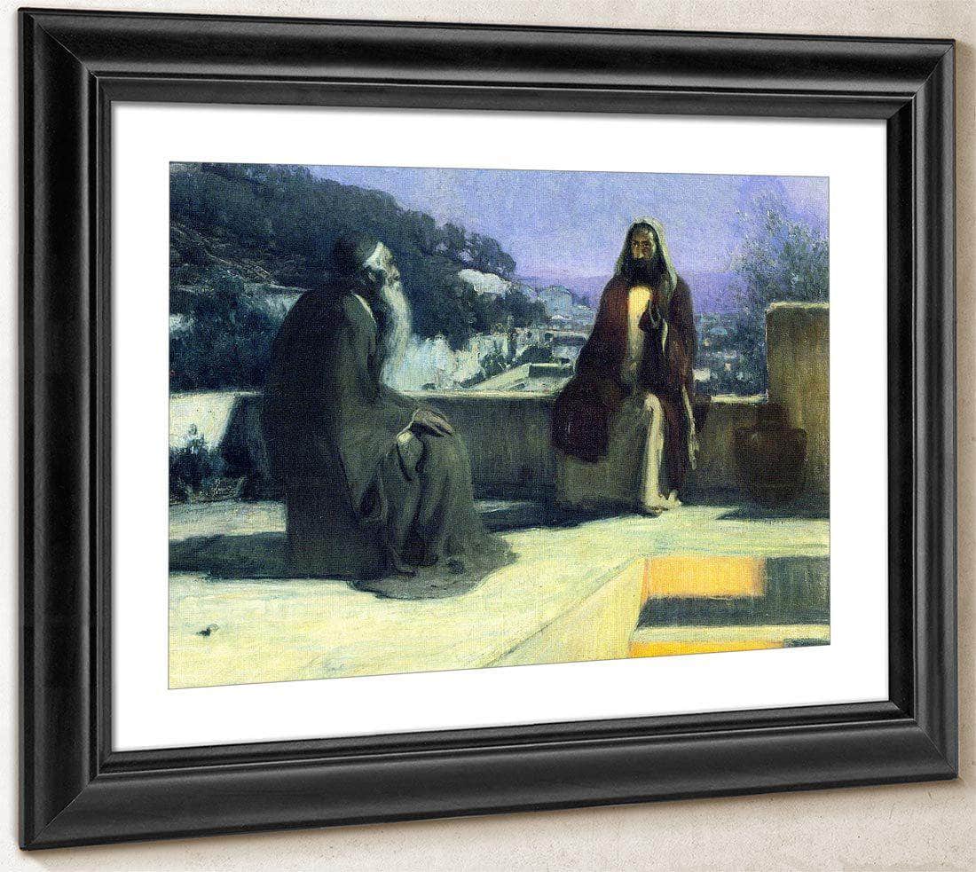 Nicodemus Visiting Jesus By Henry Ossawa Tanner Fine Art Print