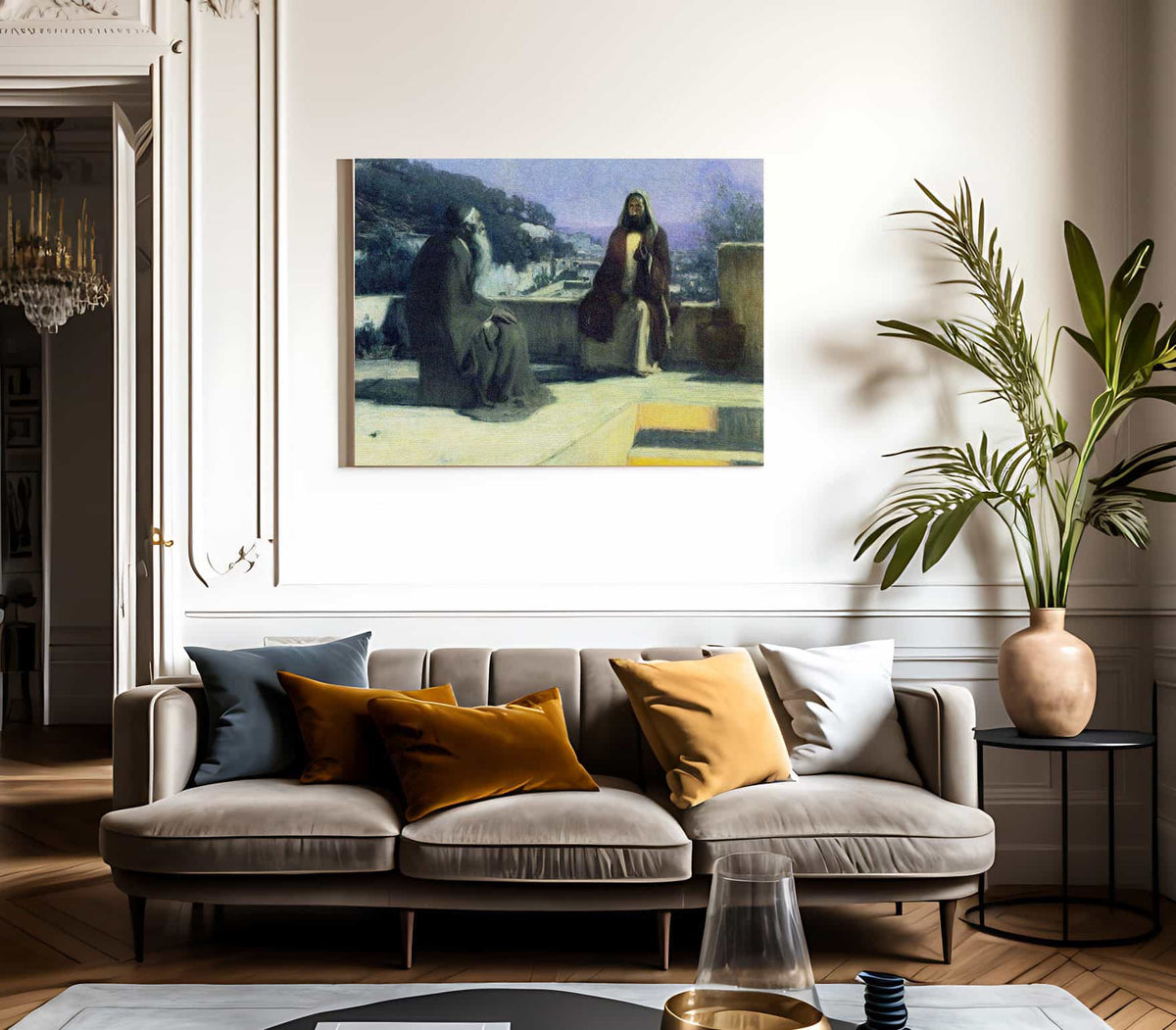 Nicodemus Visiting Jesus By Henry Ossawa Tanner Fine Art Print