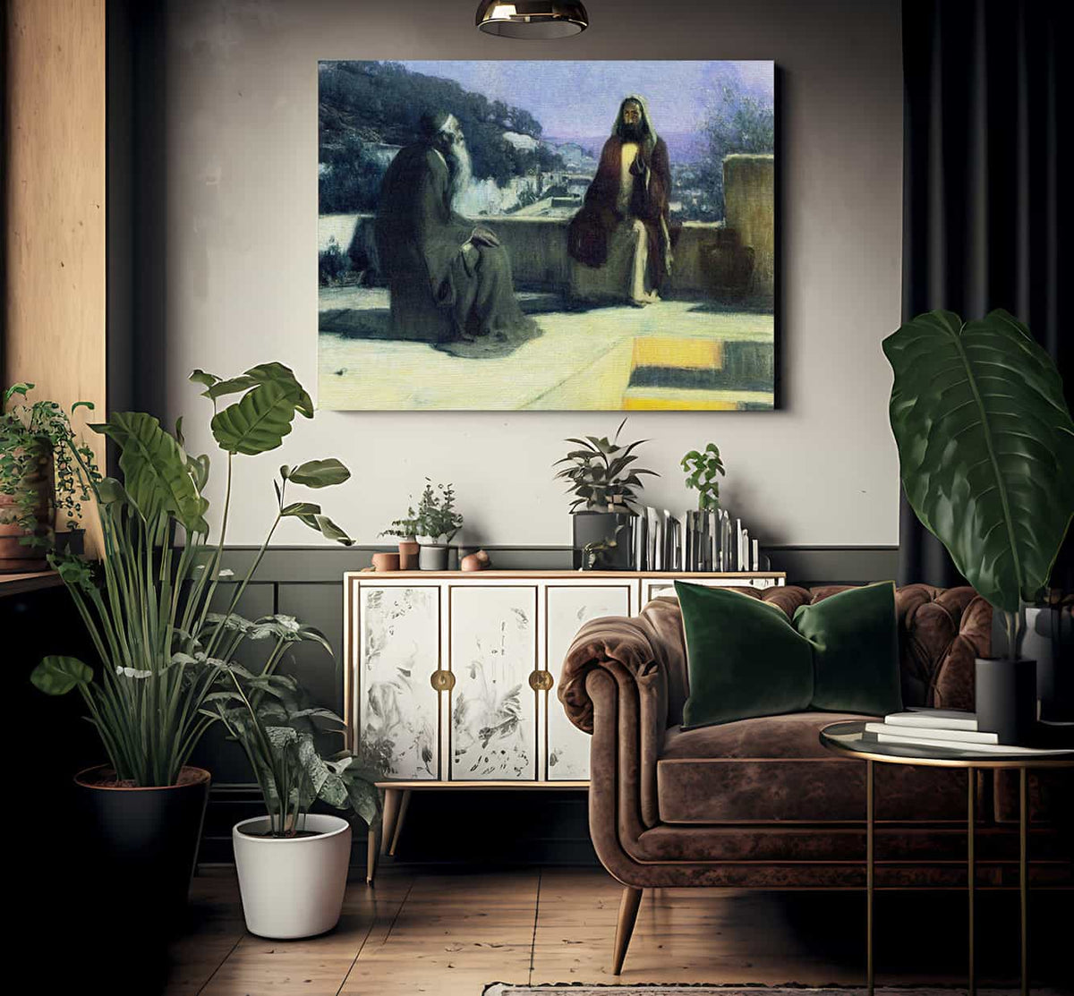 Nicodemus Visiting Jesus By Henry Ossawa Tanner Fine Art Print