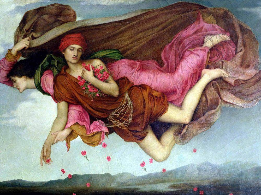 Night And Sleep 1878 By Evelyn De Morgan Fine Art Print
