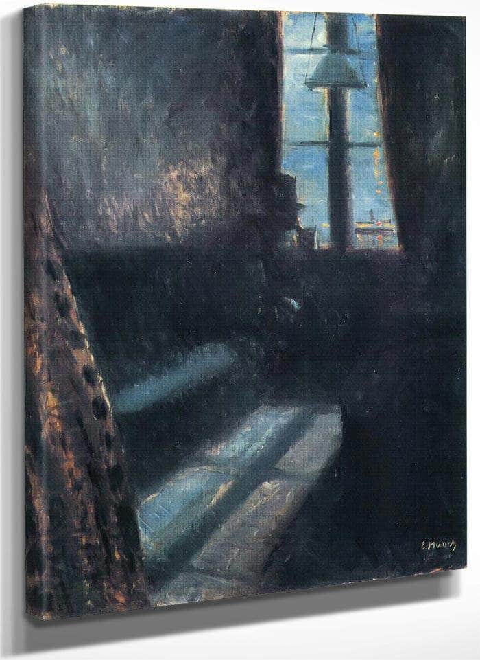 Night In St By Edvard Munch Fine Art Print