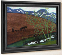 Night Ploughing 1 By Nicolai Astrup Fine Art Print