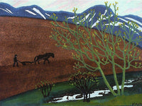 Night Ploughing 1 By Nicolai Astrup Fine Art Print