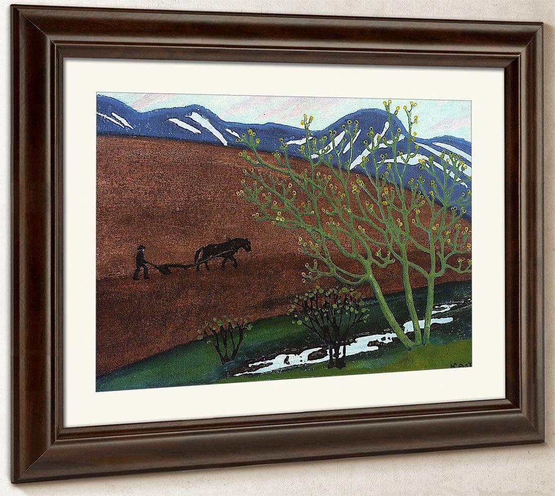 Night Ploughing 1 By Nicolai Astrup Fine Art Print