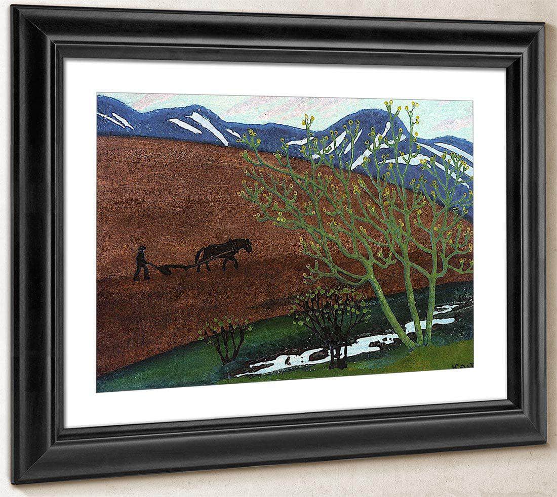 Night Ploughing 1 By Nicolai Astrup Fine Art Print