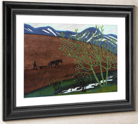 Night Ploughing 1 By Nicolai Astrup Fine Art Print