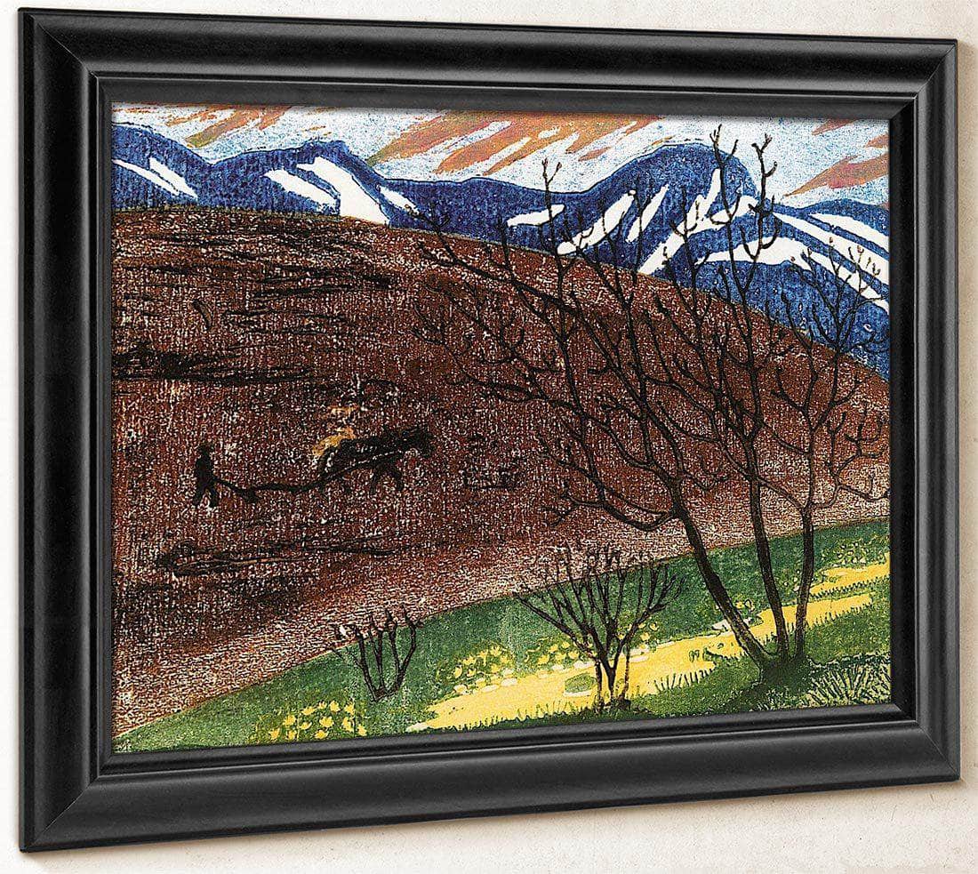Night Ploughing 2 By Nicolai Astrup Fine Art Print
