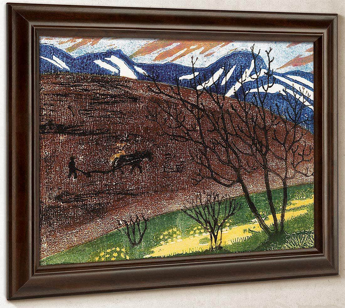Night Ploughing 2 By Nicolai Astrup Fine Art Print
