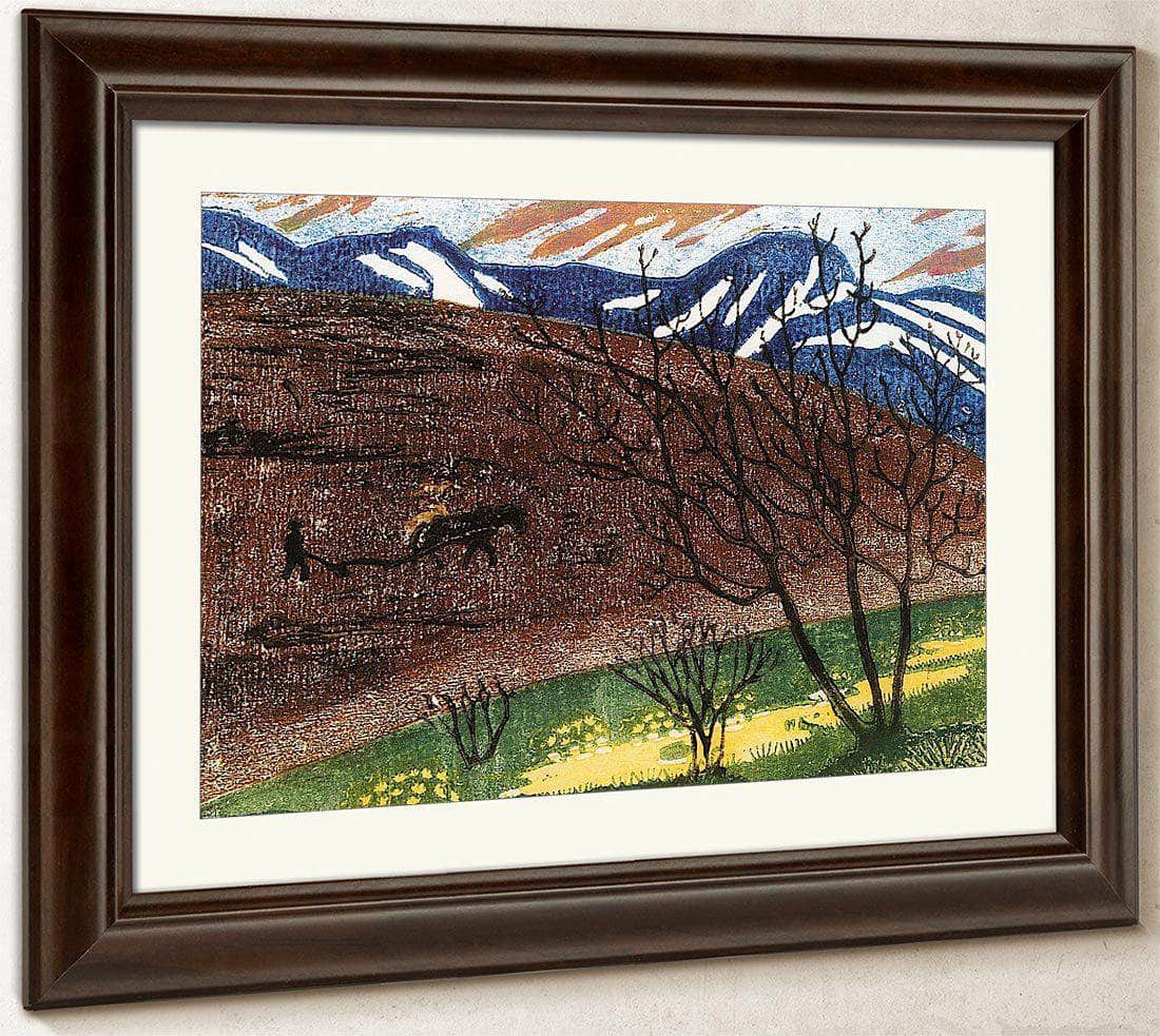 Night Ploughing 2 By Nicolai Astrup Fine Art Print