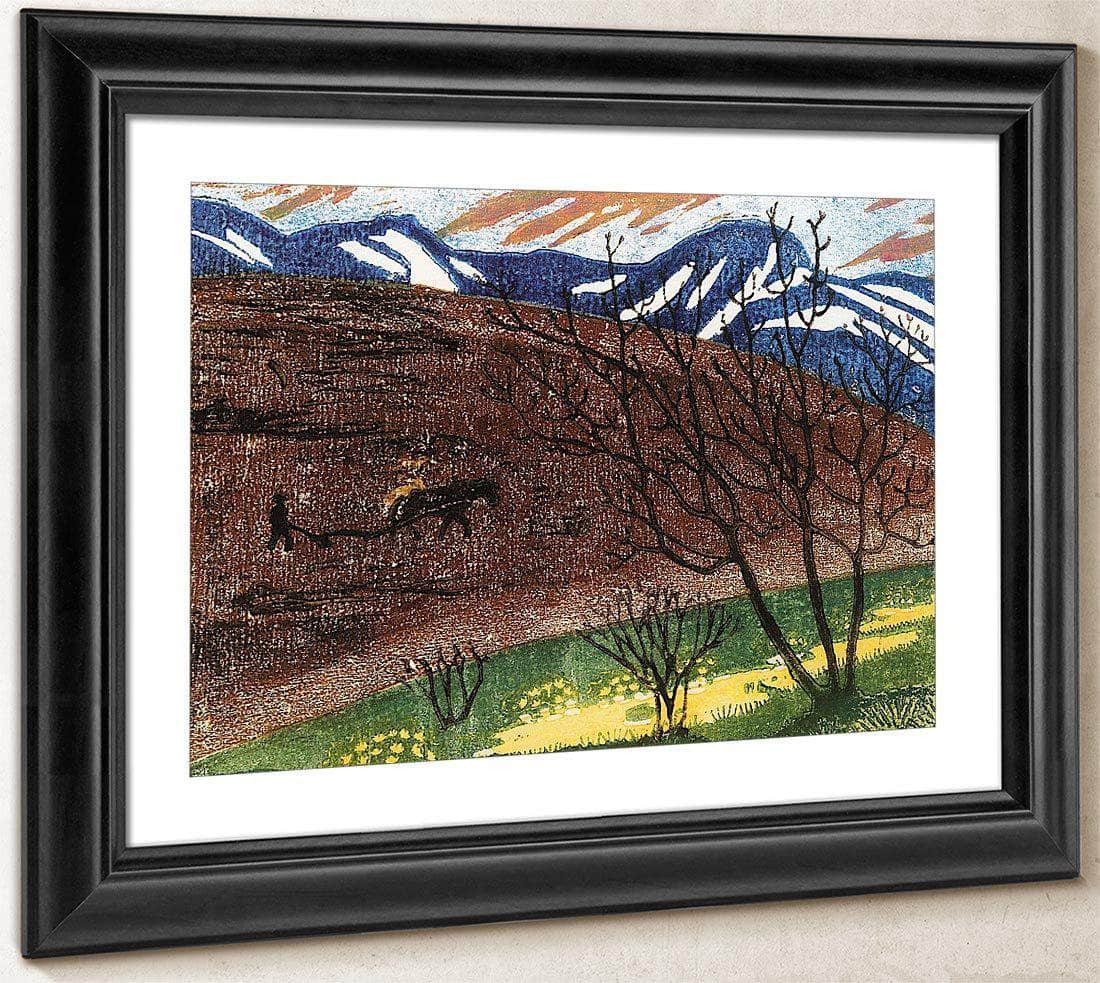 Night Ploughing 2 By Nicolai Astrup Fine Art Print