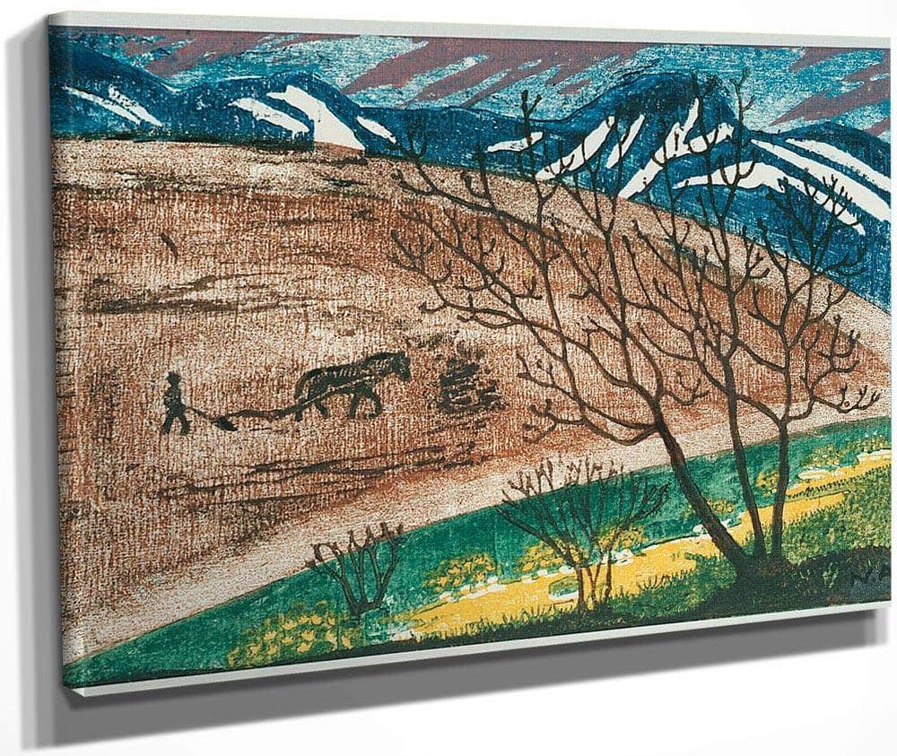 Night Ploughing By Nicolai Astrup Fine Art Print