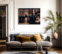 Night Scene In The Yoshiwara 1850 By Katsushika Oi Fine Art Print