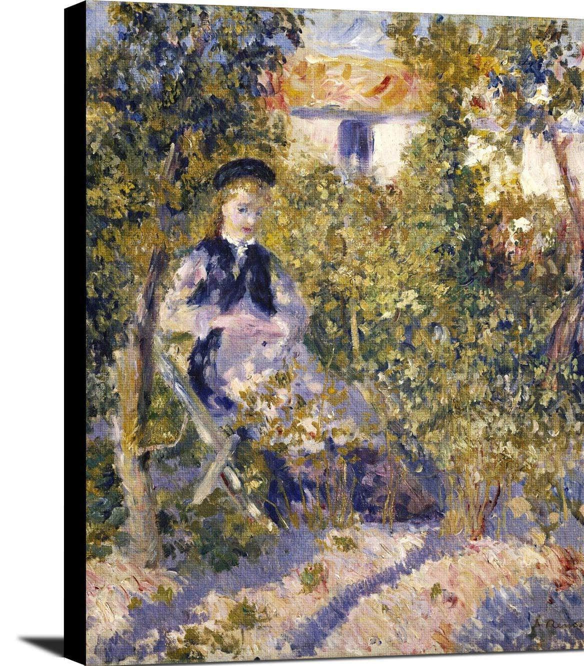 Nini In The Garden Nini Lopez Painting Auguste Renoir Canvas Art Fine Art Print