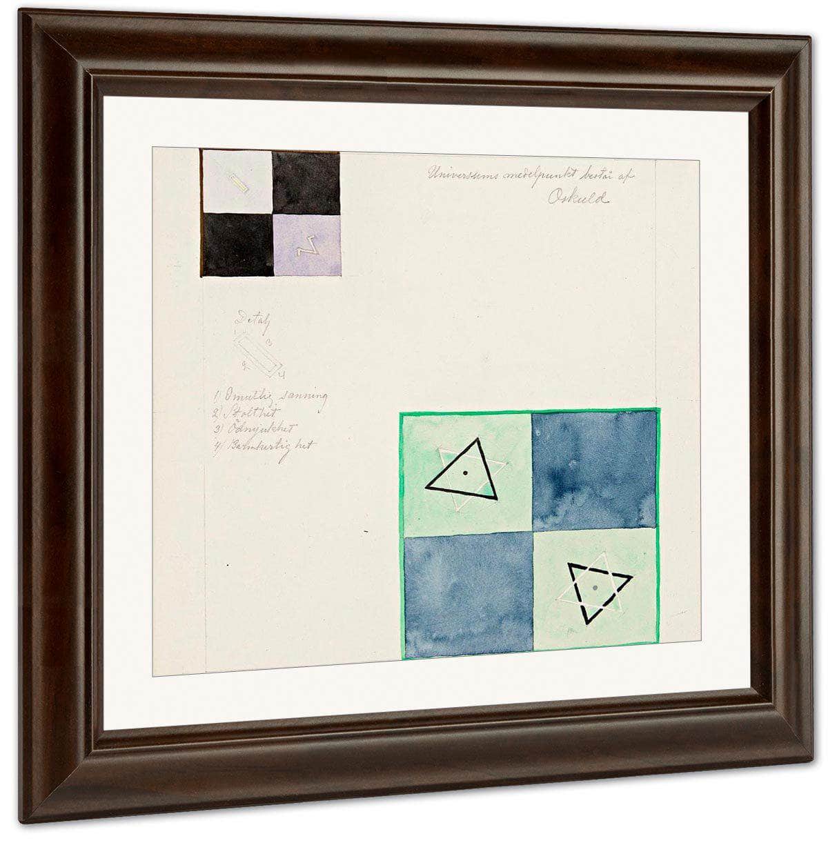 No. 1 Nr 1 From The Atom Series Sere Atom  1917 By Hilma Af Klint Fine Art Print
