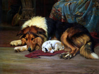 No Walk Today Painting Wright Barker Canvas Art Fine Art Print