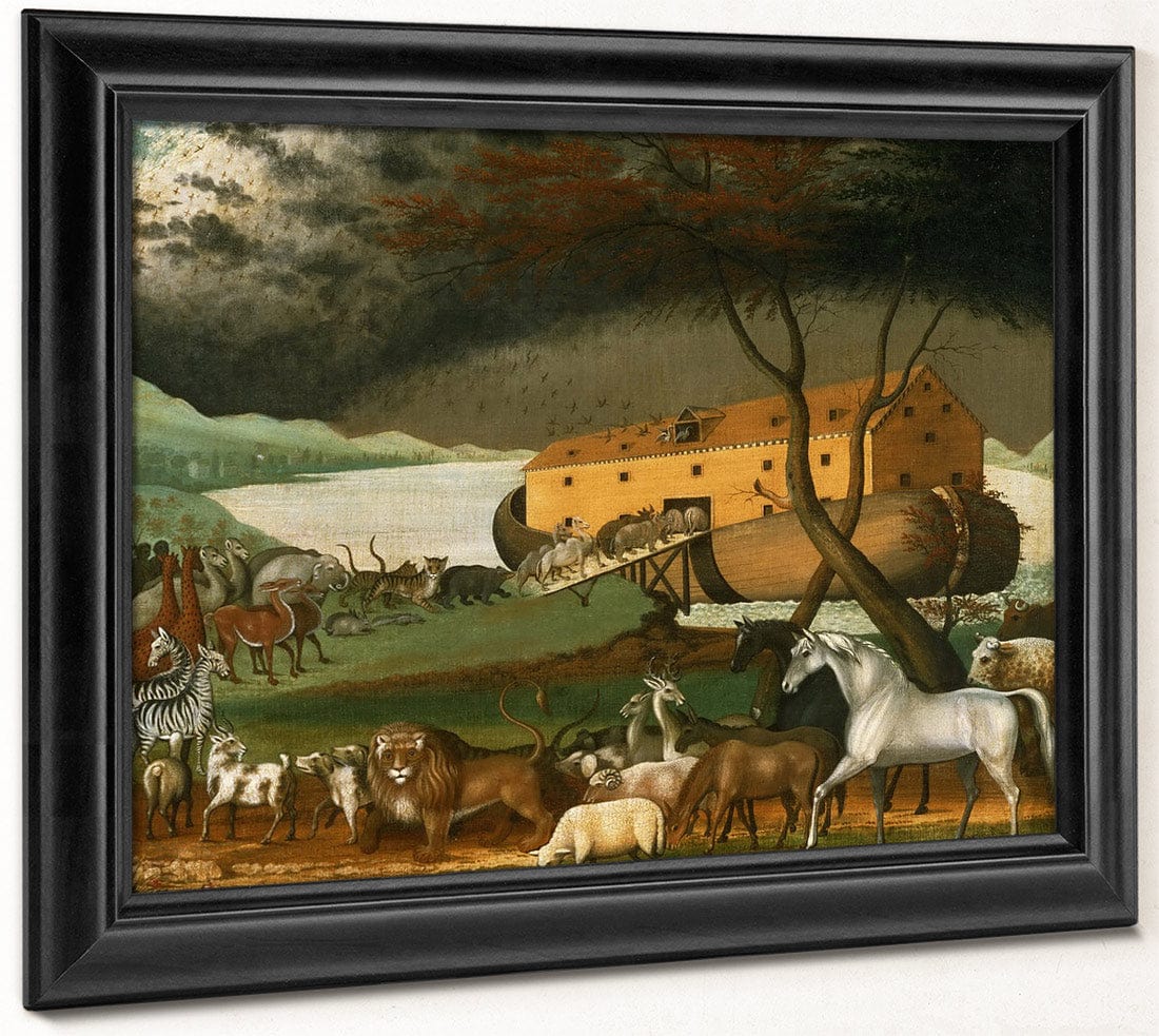 Noah 1039 S Ark 1846 By Edward Hicks Fine Art Print