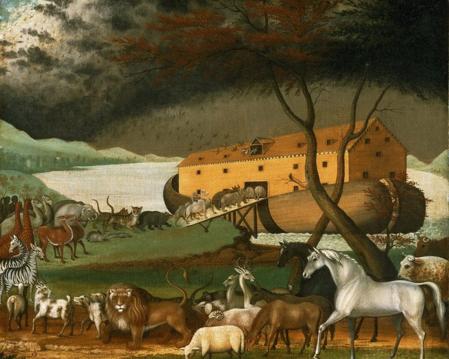 Noah 1039 S Ark 1846 By Edward Hicks Fine Art Print