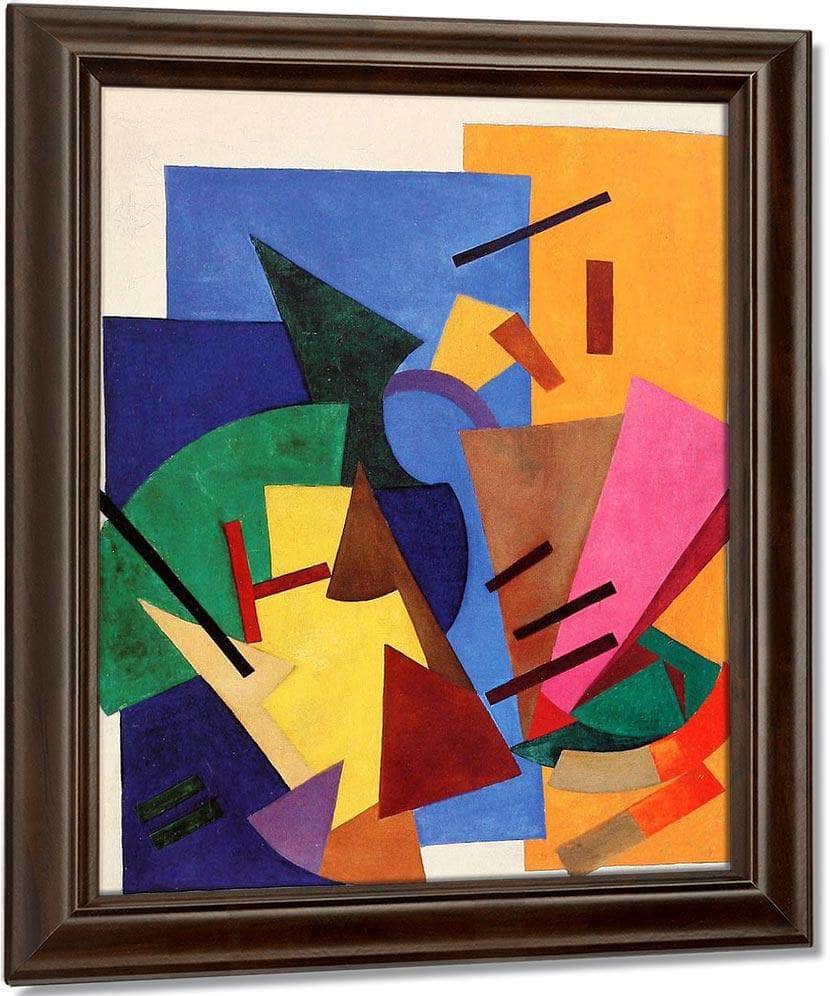 Non Objective Composition Flight Of An Airplane 1916 By Olga Rozanova Fine Art Print