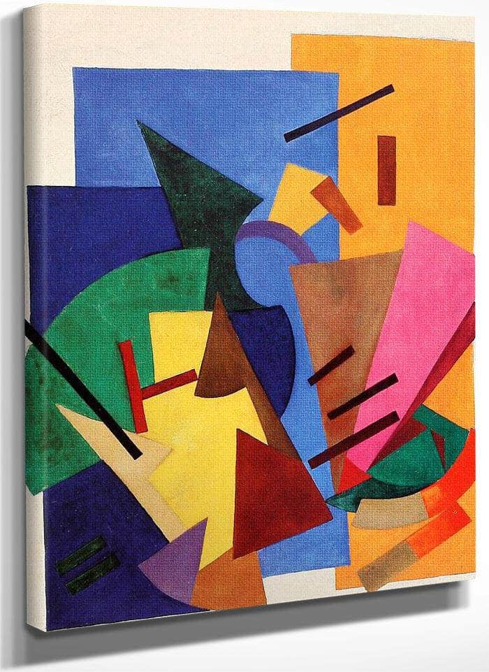 Non Objective Composition Flight Of An Airplane 1916 By Olga Rozanova Fine Art Print