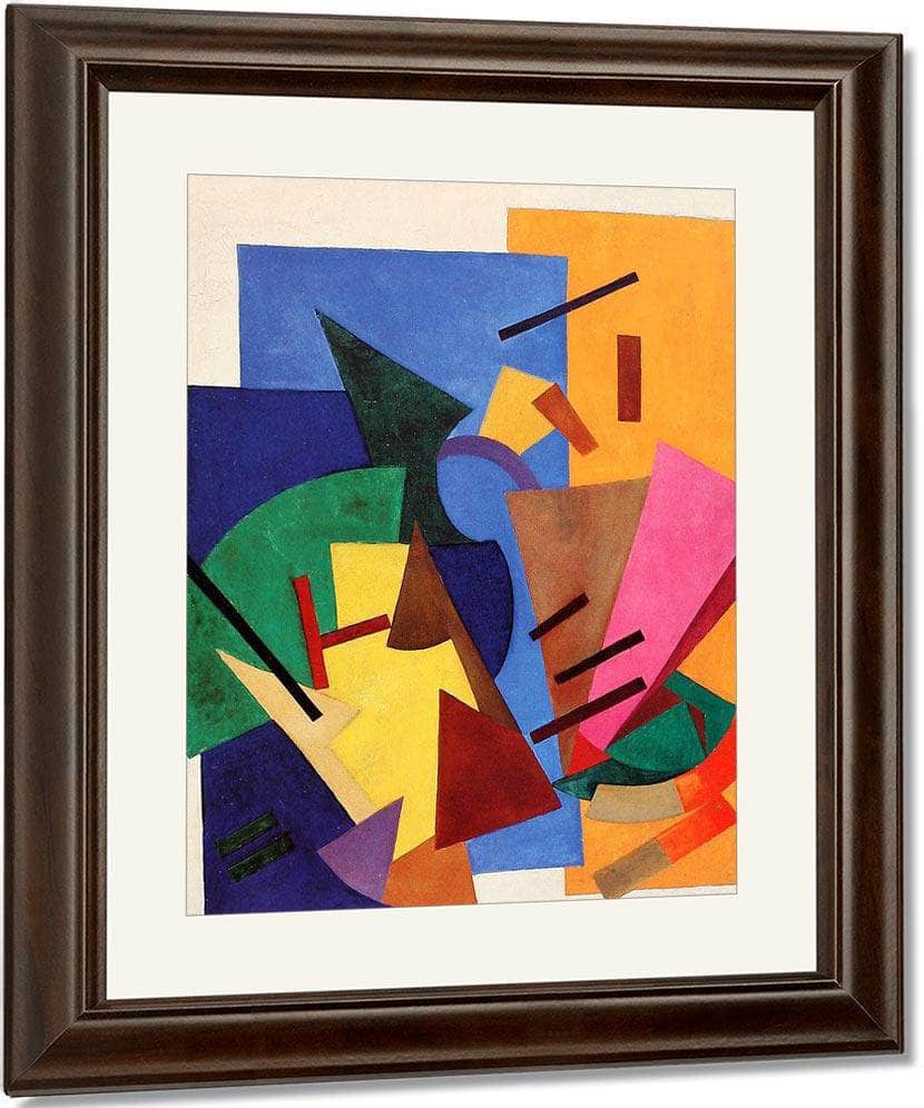 Non Objective Composition Flight Of An Airplane 1916 By Olga Rozanova Fine Art Print