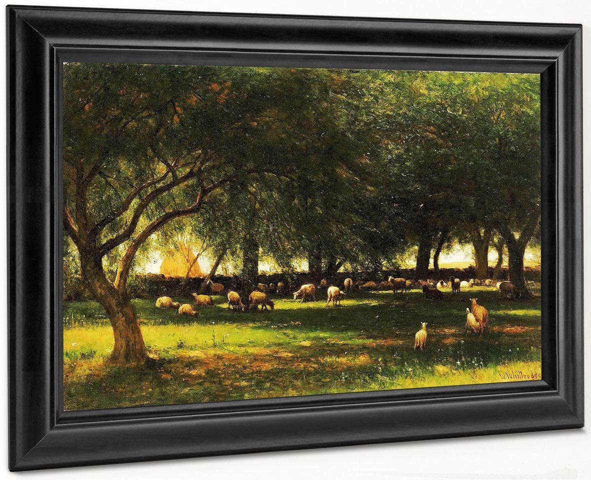 Noon In The Orchard By Worthington Whittredge Fine Art Print