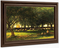 Noon In The Orchard By Worthington Whittredge Fine Art Print