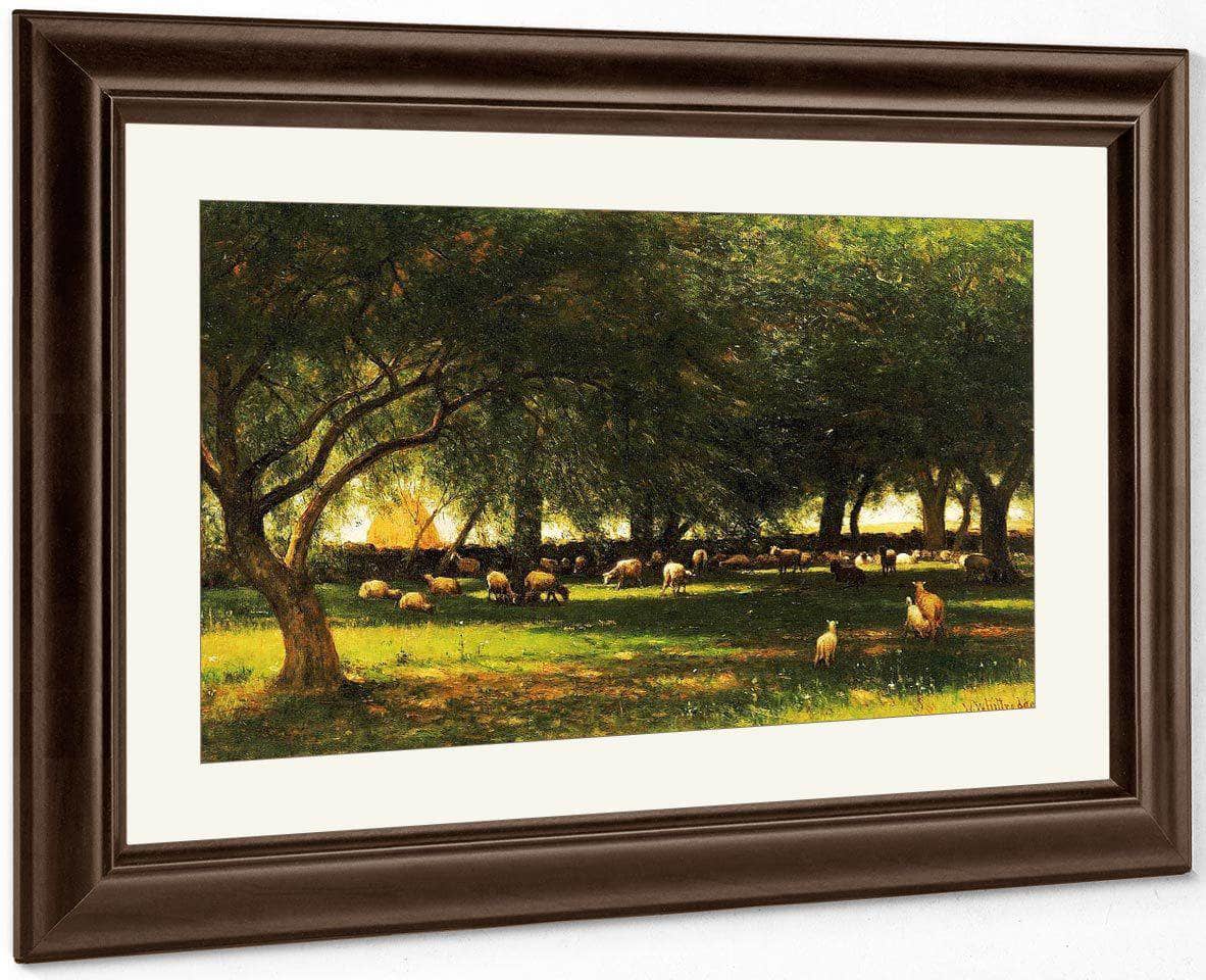 Noon In The Orchard By Worthington Whittredge Fine Art Print
