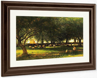 Noon In The Orchard By Worthington Whittredge Fine Art Print