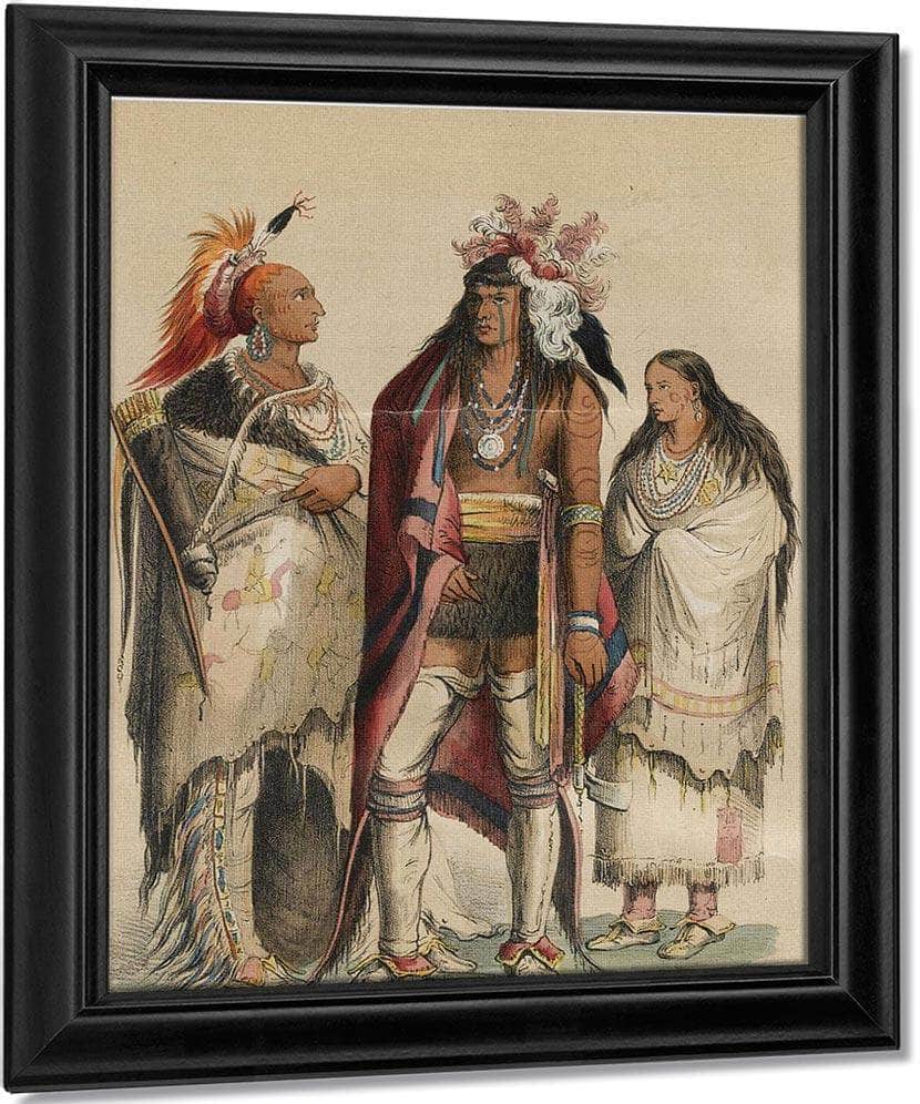 Nord Amerikas Indianer. Stockholm P.G. Berg, 1848 By George Catlin Fine Art Print