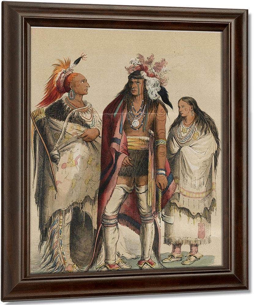 Nord Amerikas Indianer. Stockholm P.G. Berg, 1848 By George Catlin Fine Art Print