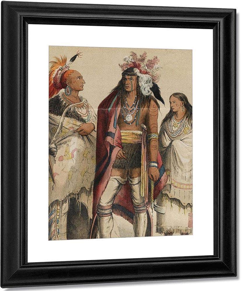 Nord Amerikas Indianer. Stockholm P.G. Berg, 1848 By George Catlin Fine Art Print
