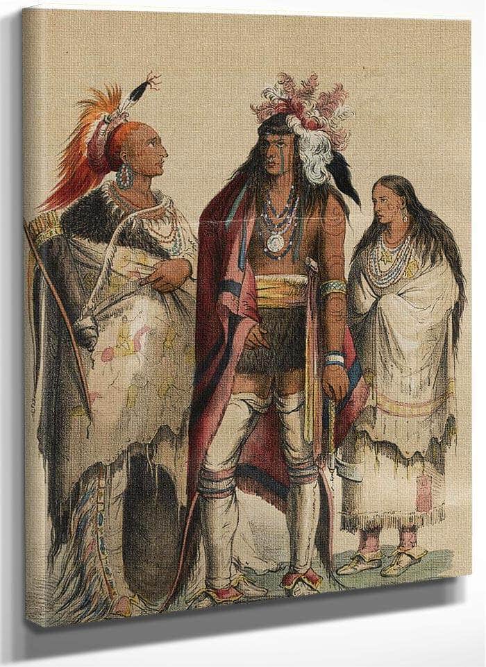 Nord Amerikas Indianer. Stockholm P.G. Berg, 1848 By George Catlin Fine Art Print