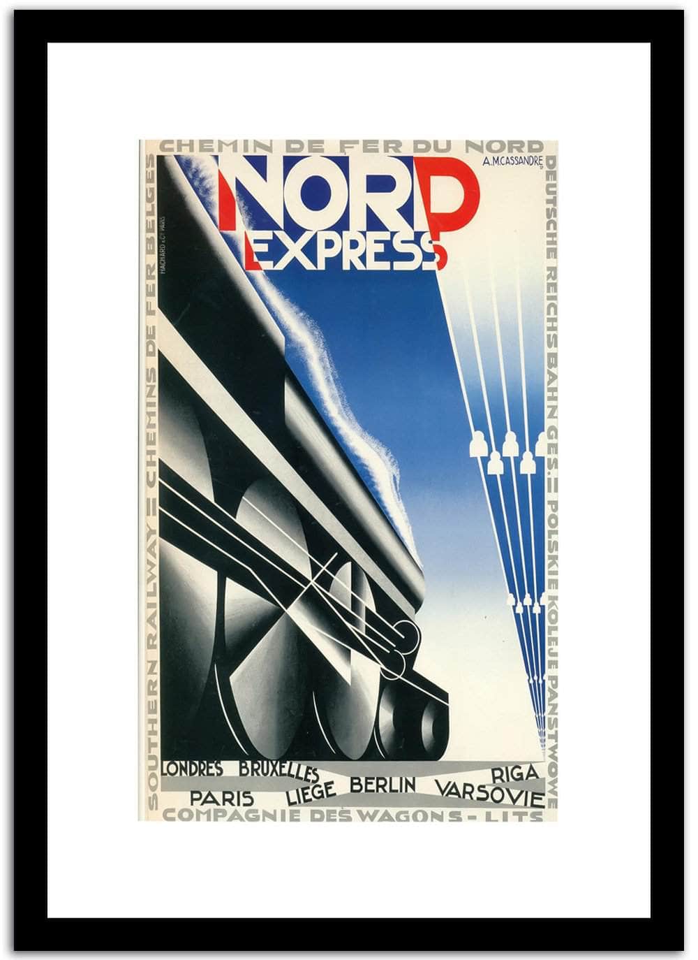 Nord Express Vintage Poster Fine Art Print
