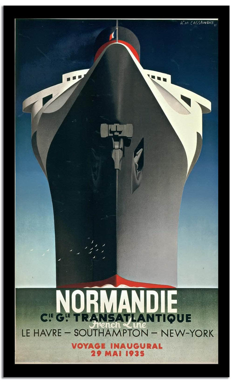 Normandie  Vintage Poster Fine Art Print