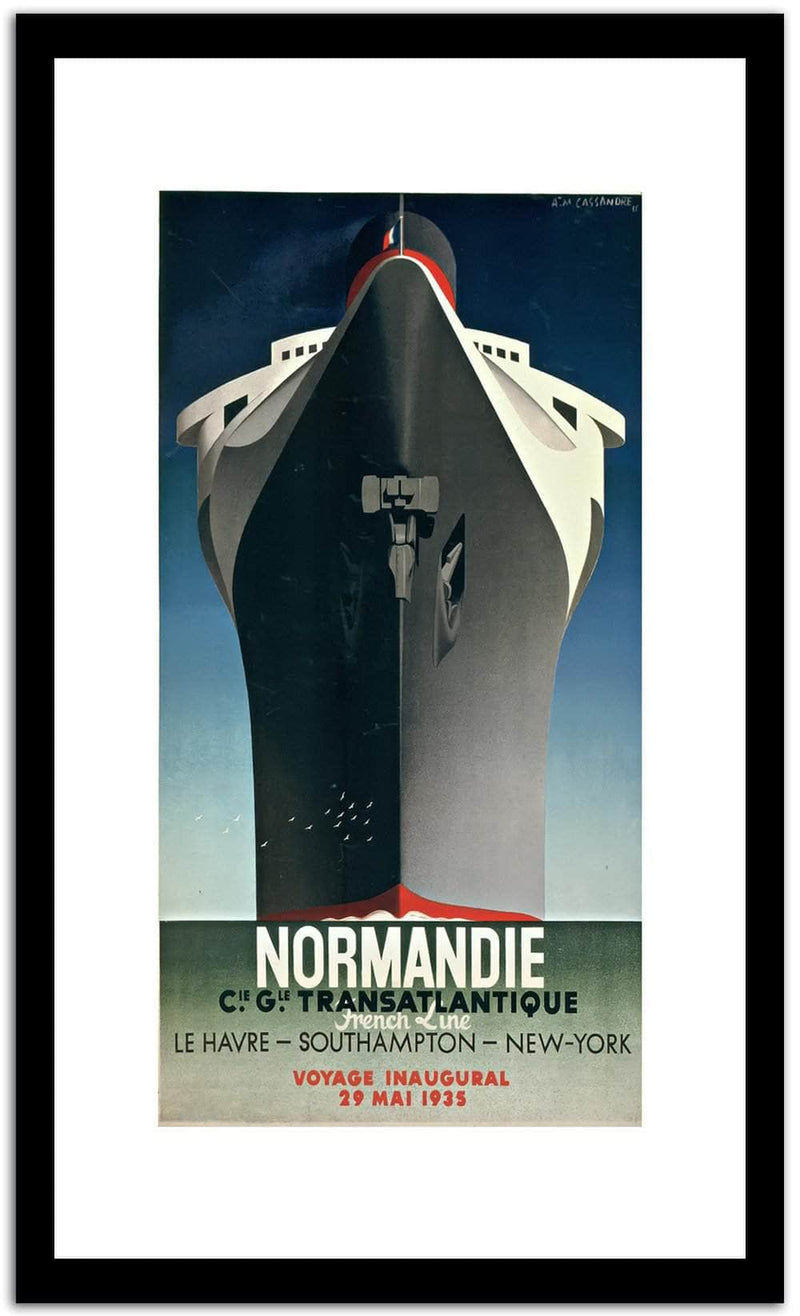Normandie  Vintage Poster Fine Art Print