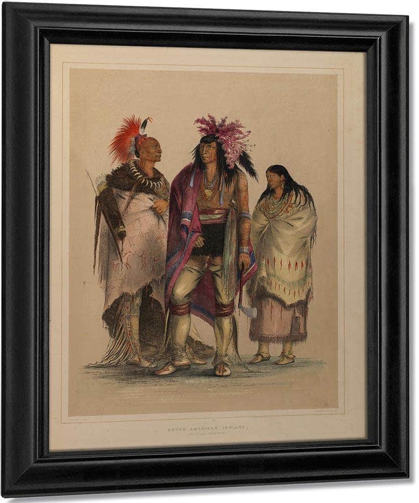 North American Indian Portfolio By George Catlin Fine Art Print