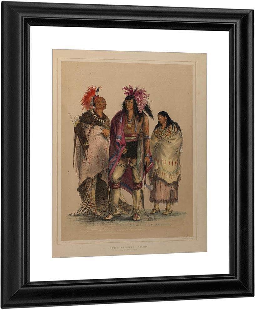 North American Indian Portfolio By George Catlin Fine Art Print