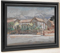 North Corner Of Santa Barbara And Carillo Streets By Colin Campbell Cooper Fine Art Print