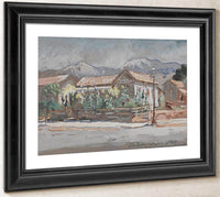 North Corner Of Santa Barbara And Carillo Streets By Colin Campbell Cooper Fine Art Print