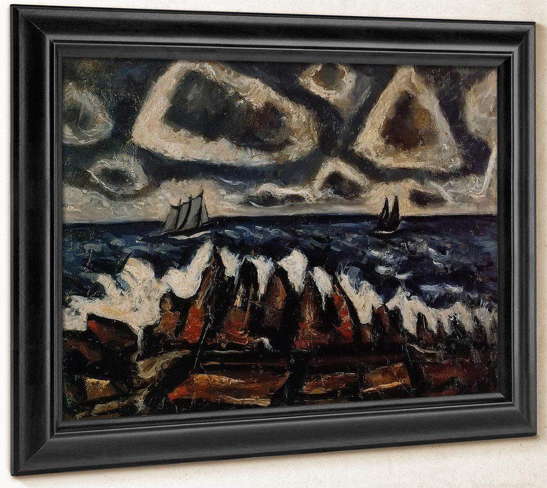 Northern Seascape Off The Banks By Marsden Hartley Fine Art Print