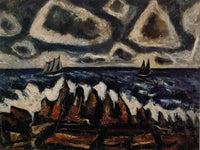 Northern Seascape Off The Banks By Marsden Hartley Fine Art Print