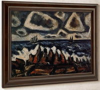 Northern Seascape Off The Banks By Marsden Hartley Fine Art Print