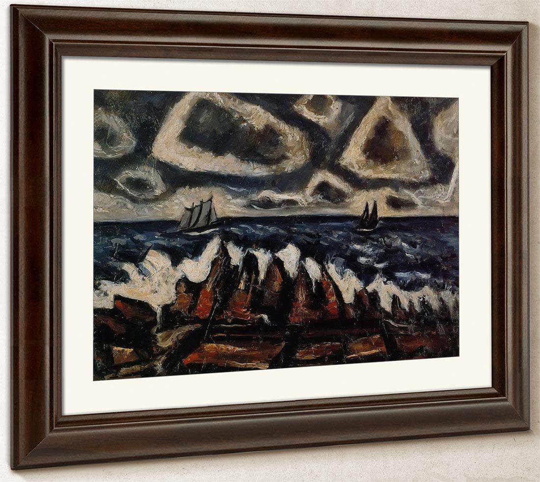 Northern Seascape Off The Banks By Marsden Hartley Fine Art Print